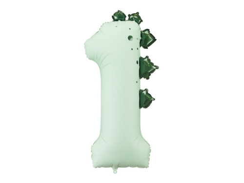 Levně Fóliový balónek číslice 1 dinosaurus – 92 cm / 36"
