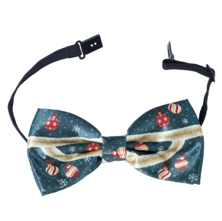 Vánoční motýlek s potiskem ozdob – produkt