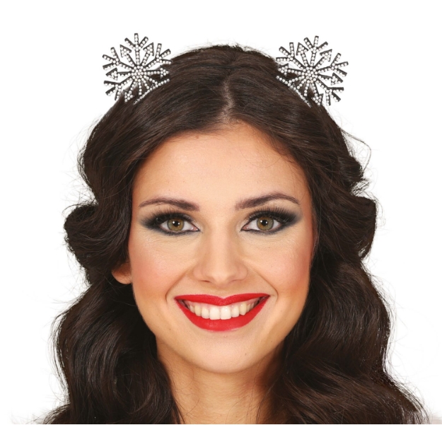 Vánoční čelenka se sněhovými vločkami – produktový detail