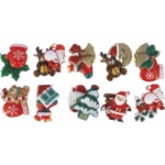 Samolepicí vánoční dekorace – sada 20 kusů s různými motivy