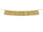 Zlatá třásňová girlanda o rozměrech 135 × 20 cm