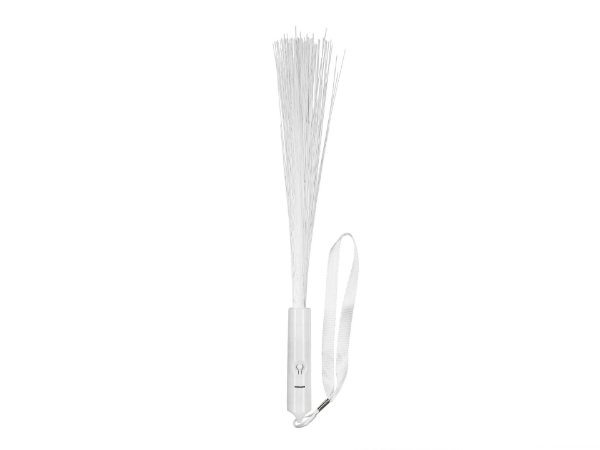 LED světelná hůlka optická vlákna – bílá, 26 cm