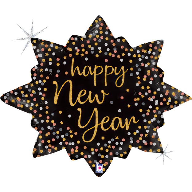 Foliový balonek New Year hvězda 