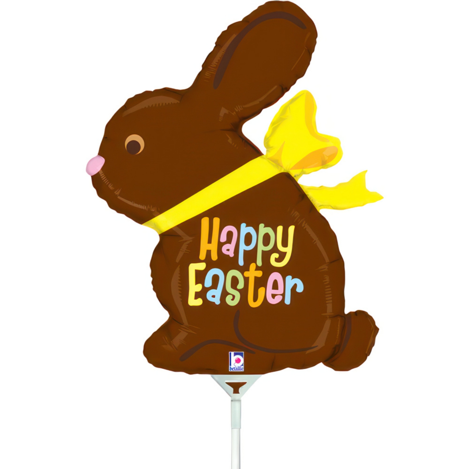 Fóliový balonek Chocolate Easter Bunny mini – 20×29 cm