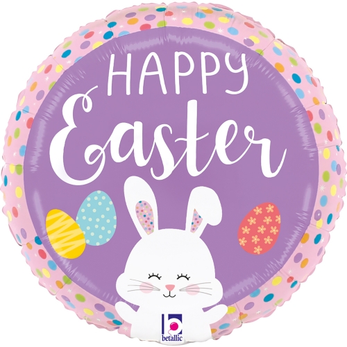 Levně Foliový balonek Easter Bunny Dots – 19 cm