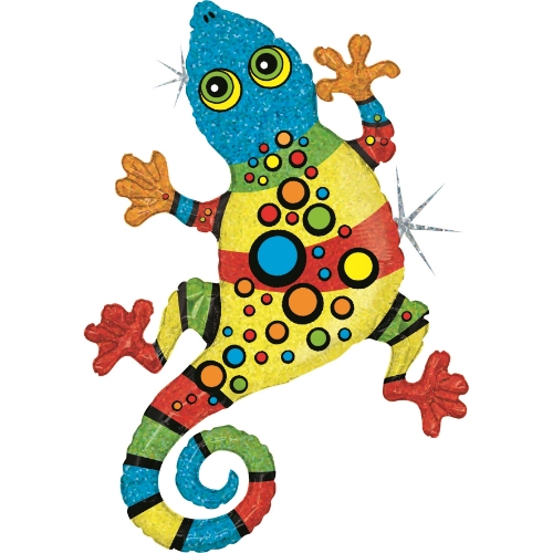Levně Foliový balonek ještěrka Linky Gecko – 110 cm