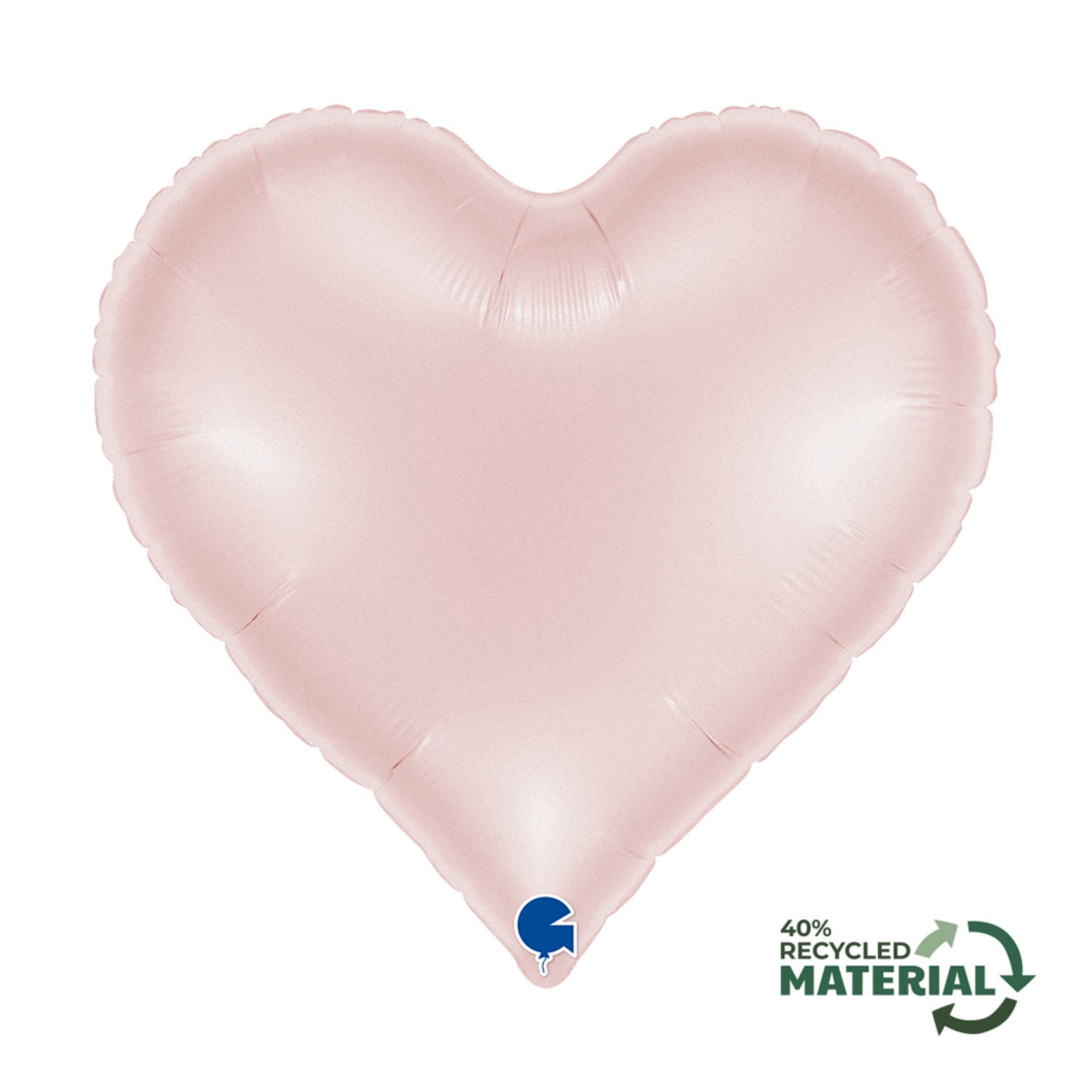 Foliové srdce Sweetie Heart růžové – 45 cm - nebalené