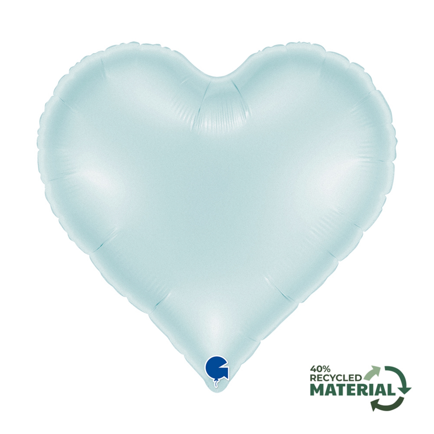 Foliové srdce Sweetie Heart bleděmodré – 45 cm - nebalené