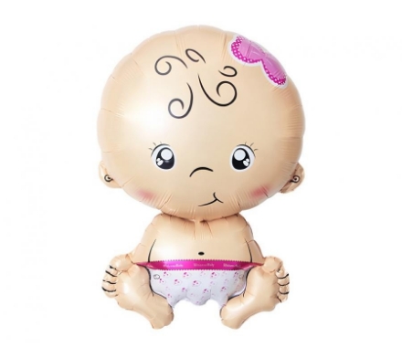 Fóliový balonek Baby Girl 37 × 55 cm