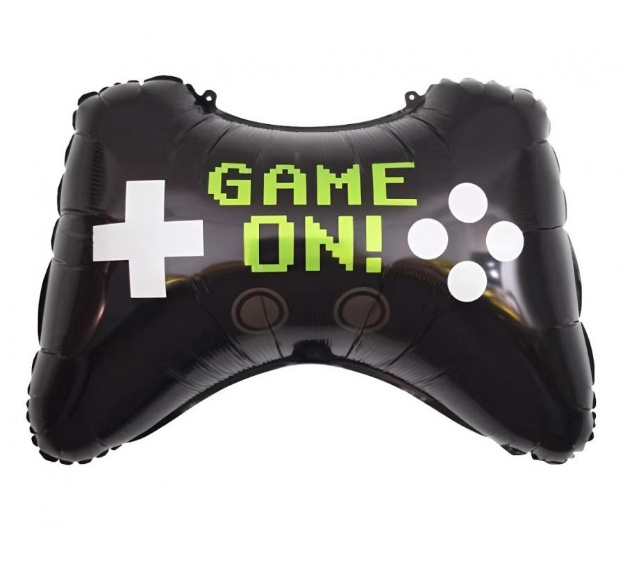 Fóliový balonek Game On herní ovladač 39 × 58 cm