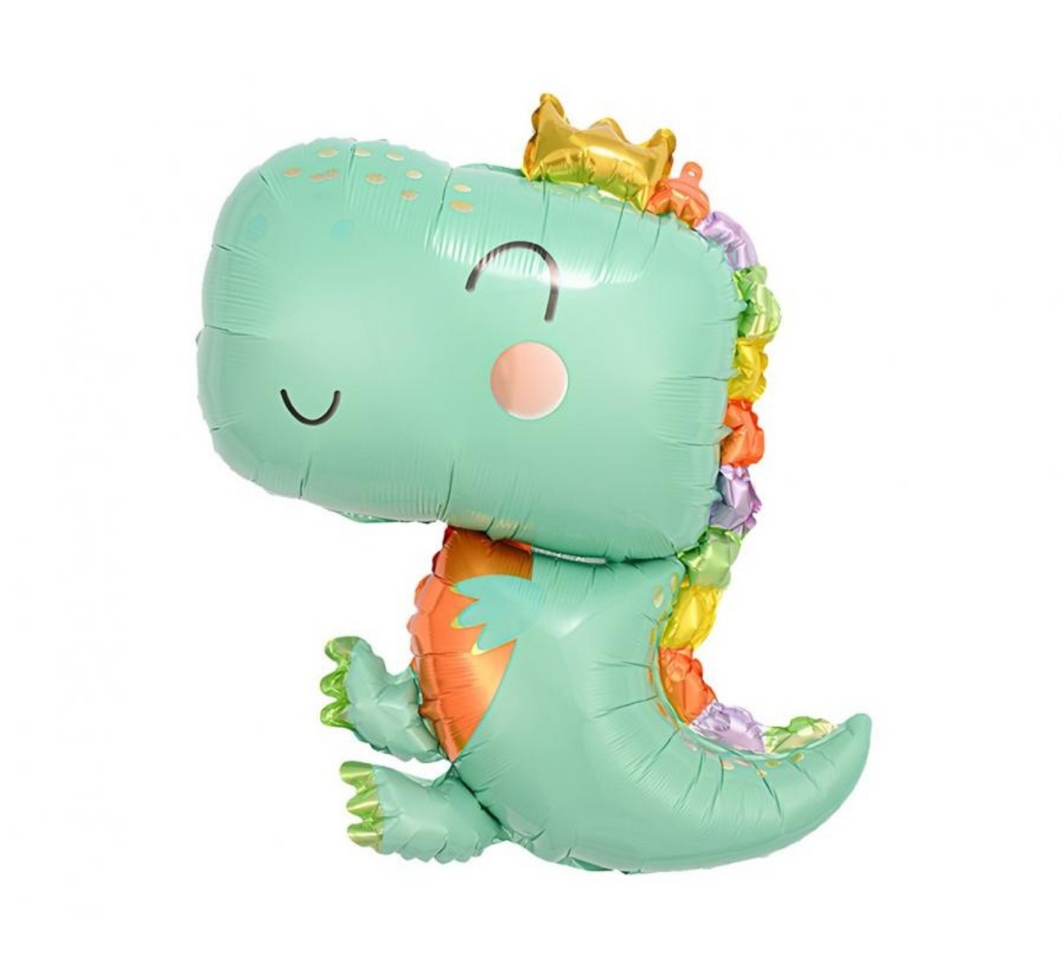 Fóliový balonek Dino – modrozelený 47 × 64 cm