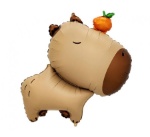 Fóliový balonek Kapybara s pomerančem 47 × 64 cm