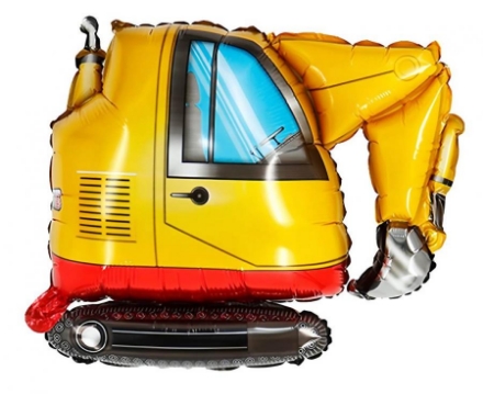 Fóliový balonek bagr ve tvaru stavebního stroje