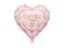 Fóliový balonek srdce Baby světle růžové 45 cm
