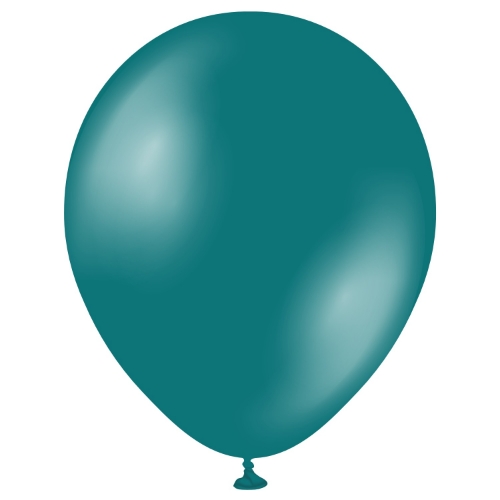 Levně Balonky metalické tyrkysové, Metallic Turquoise 30 cm/11", 50 ks