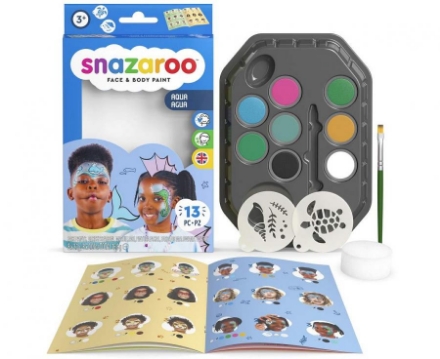 Sada na malování obličeje Snazaroo Aqua 13 dílů – produktová fotografie