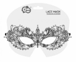 Elegantní stříbrná maska na maškarní bál nebo ples
