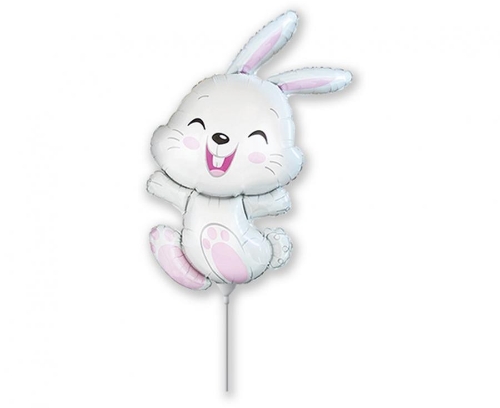 Levně Mini balónek na tyčku Králíček 35 cm