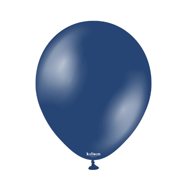 Metalické latexové balonky tmavě modré 5 palců 50 ks