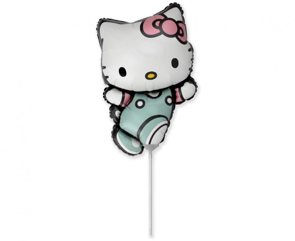 Mini balónek na tyčku Hello Kitty 35 cm
