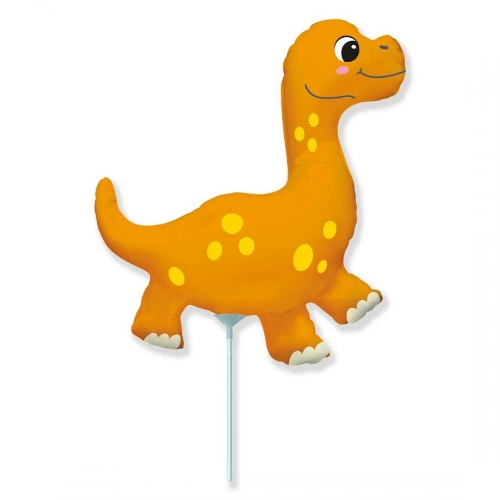 Levně Mini balónek na tyčku dino - 35 cm