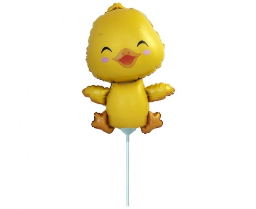 Levně Mini balónek na tyčku kačenka - 35 cm
