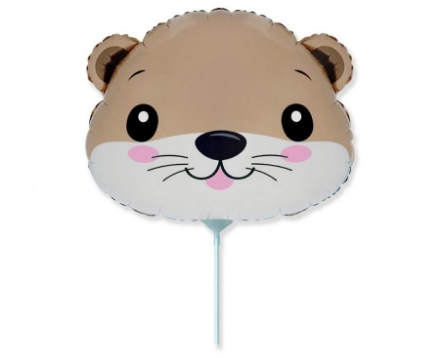 Mini fóliový balonek ve tvaru vydry – 35 cm