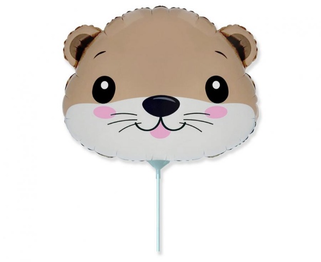 Mini fóliový balonek ve tvaru vydry – 35 cm