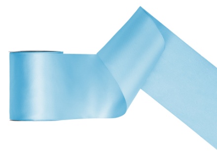 Saténová stuha světle modrá – 10 cm x 25 m