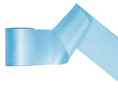 Levně Saténová stuha modrá – 10 cm x 25 m
