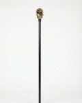 Zlatá hůl s lebkou 107 cm – produktová fotografie