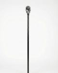 Stříbrná hůl s lebkou 107 cm – produktová fotografie