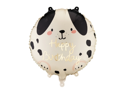 Fóliový balonek Happy Birthday pejsek 35 × 35 cm – produktová fotografie
