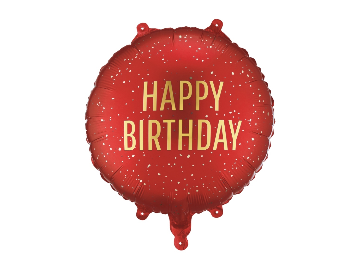 Fóliový balonek Happy Birthday – tmavě červený, 35 × 35 cm