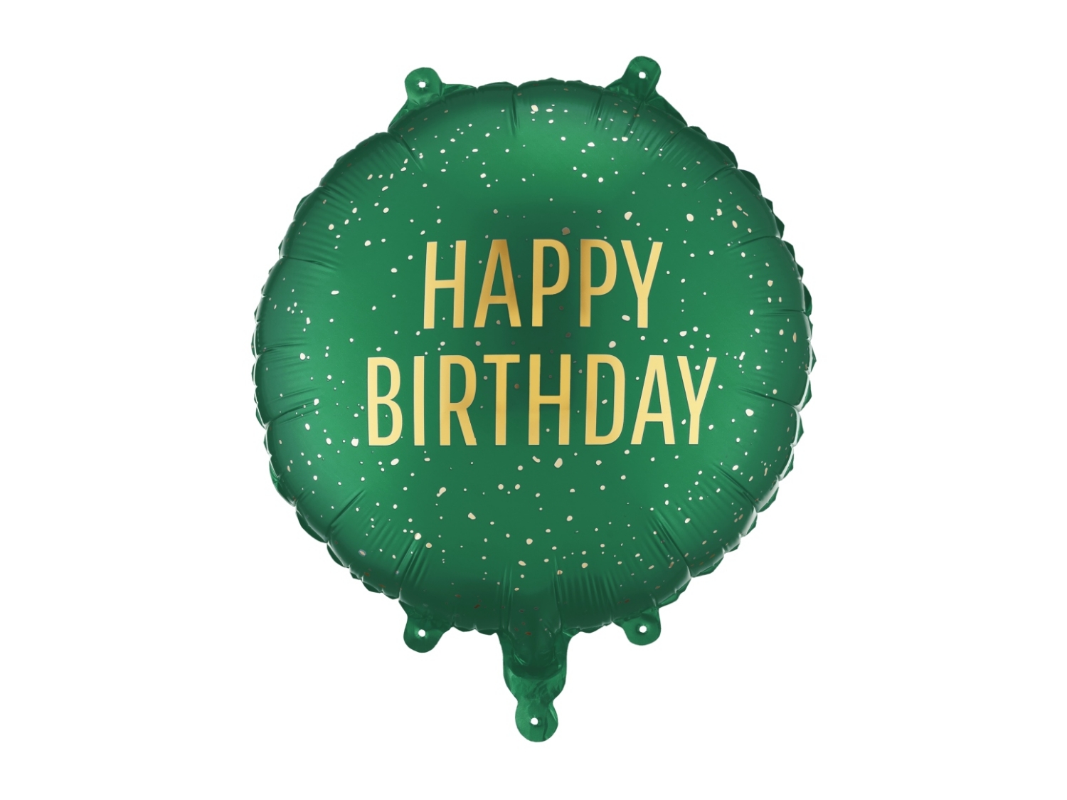Fóliový balonek Happy Birthday – tmavě zelený, 35 × 35 cm