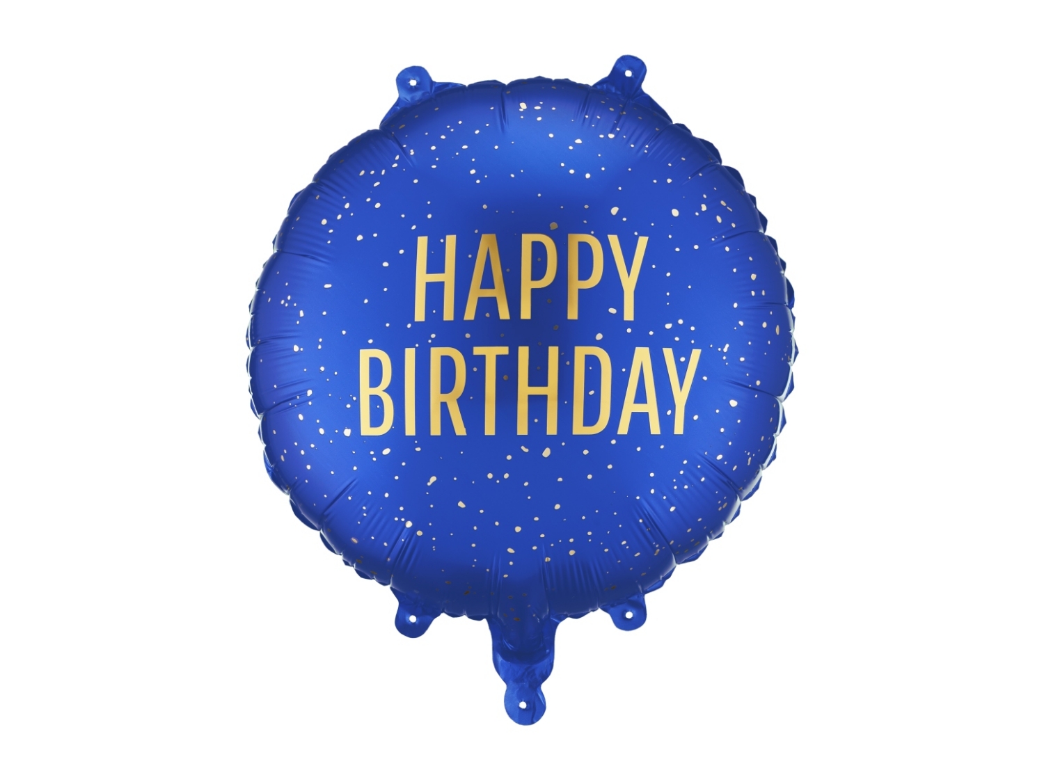 Fóliový balonek Happy Birthday – modrý, 35 × 35 cm