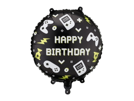 Fóliový balonek Happy Birthday Game 35 × 35 cm – produktová fotografie