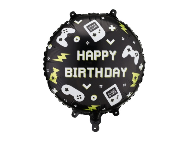 Fóliový balonek Happy Birthday Game 35 × 35 cm – produktová fotografie