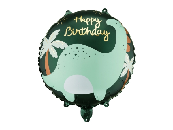 Fóliový balonek brontosaurus Happy Birthday 35 × 35 cm