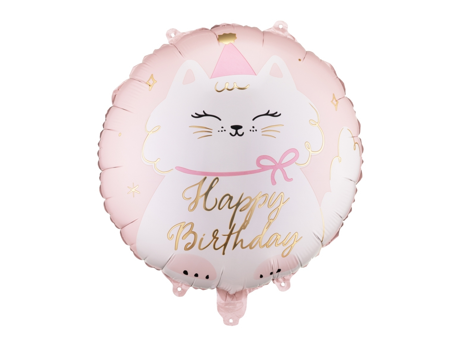 Fóliový balonek kočka Happy Birthday 35 × 35 cm