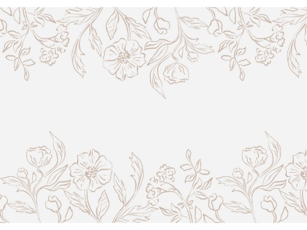 Krémový běhoun s květinovým potiskem, 40 × 500 cm