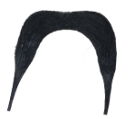 Detail struktury černého falešného kníru