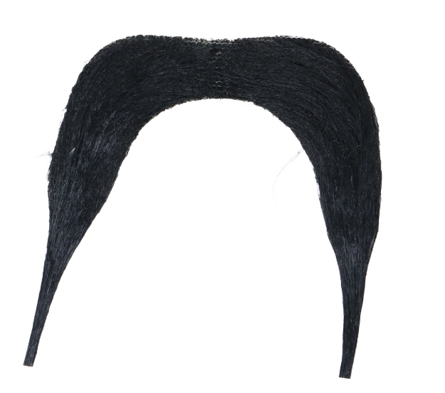 Detail struktury černého falešného kníru