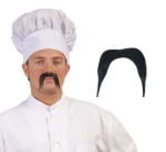 Černý karnevalový knír – kostýmový doplněk