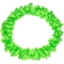 Havajský květinový věnec neonově zelený 55 cm – detail produktu na bílém pozadí