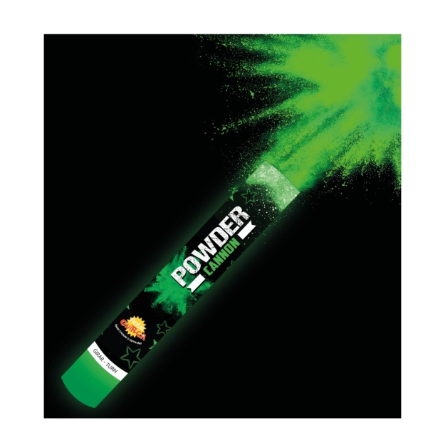 Práškové dělo 30 cm se zeleným práškem