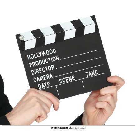 Filmová klapka 20 x 18 cm rekvizita