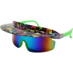 Obrazek Imprezowe okulary retro w tęczowym stylu lat 80.