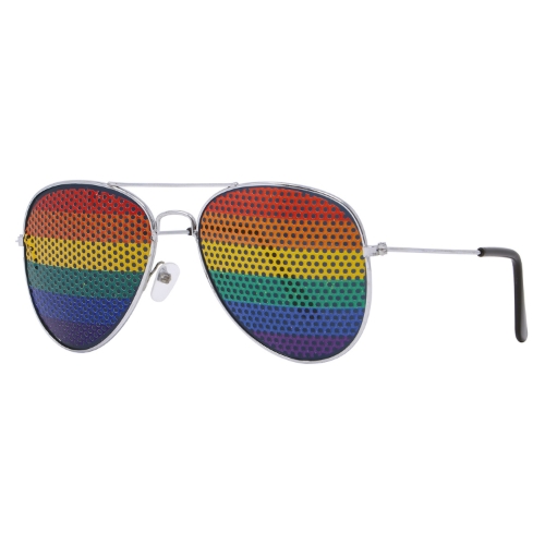 Levně Brýle Aviator duhové Rainbow