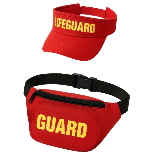 Set Pobřežní hlídka červená ledvinka a kšilt Guard